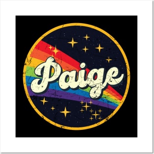 Paige // Rainbow In Space Vintage Grunge-Style Posters and Art